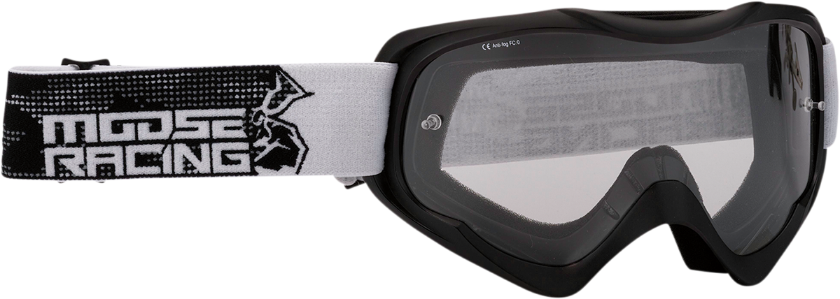 MOOSE OFFROAD Qualifier Goggle - Agroid - Stealth - Clear Lens 2601-2653