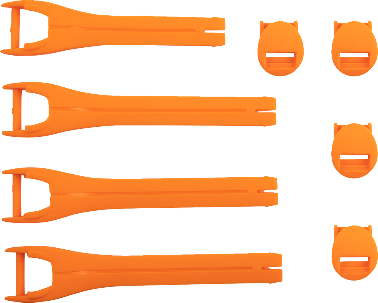 MOOSE OFFROAD Qualifier Boot Strap Kit - Orange - Size 7-9 3430-1014