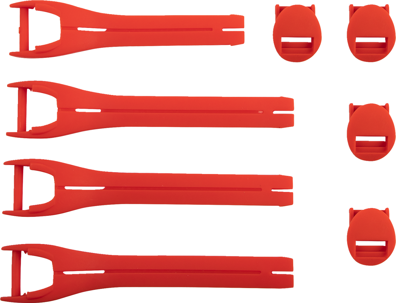 MOOSE OFFROAD Qualifier Boot Strap Kit - Red - Size 7-9 3430-1013