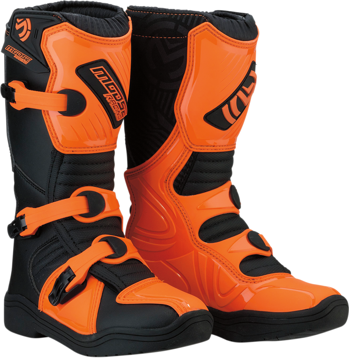 MOOSE OFFROAD M1.3 Boots - Black/Orange - Size 4 3411-0440
