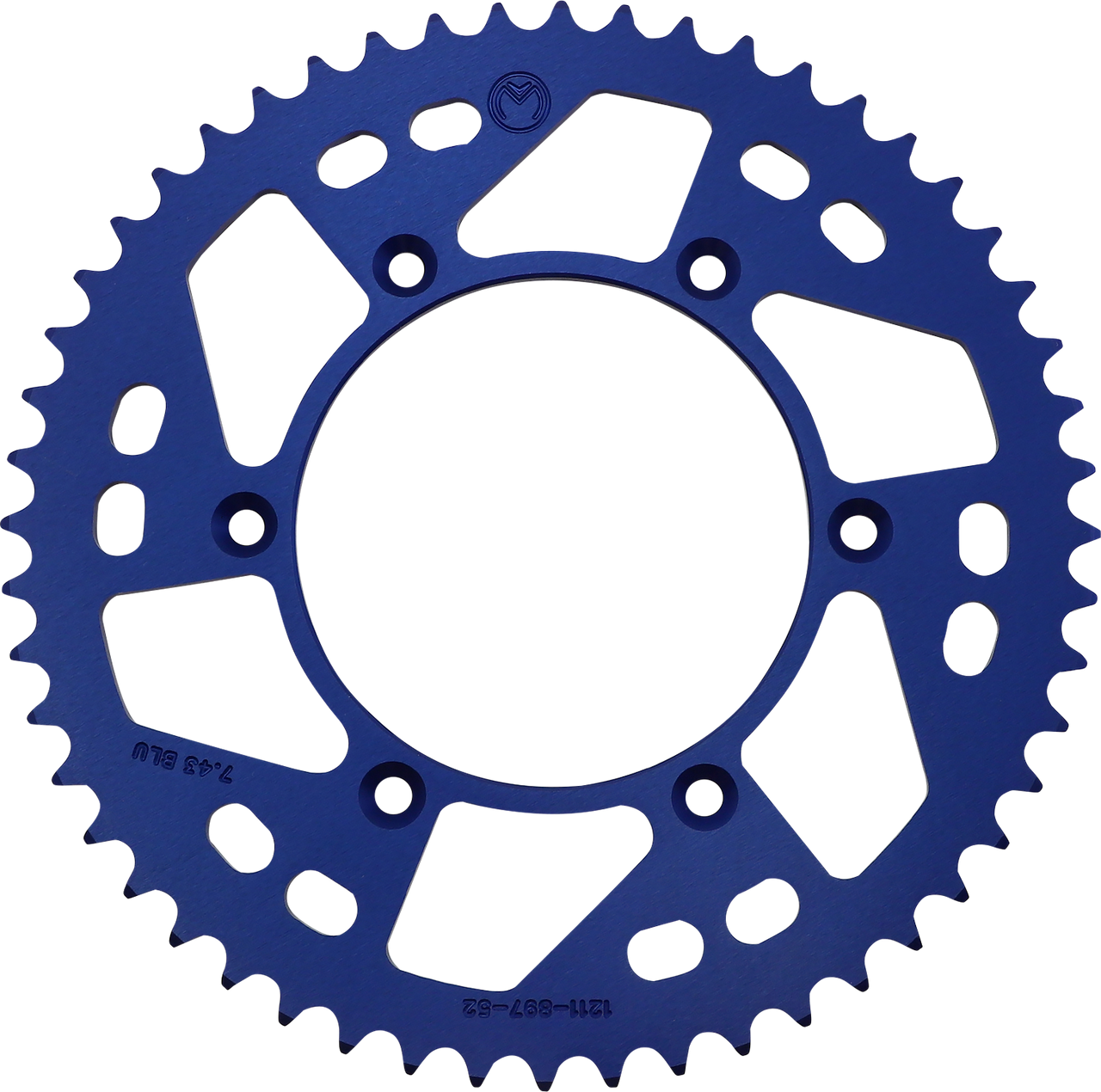 MOOSE OFFROAD Rear Sprocket - Aluminum - 52 Tooth - Blue - Husaberg/Husqvarna/KTM 1211-897-52-12