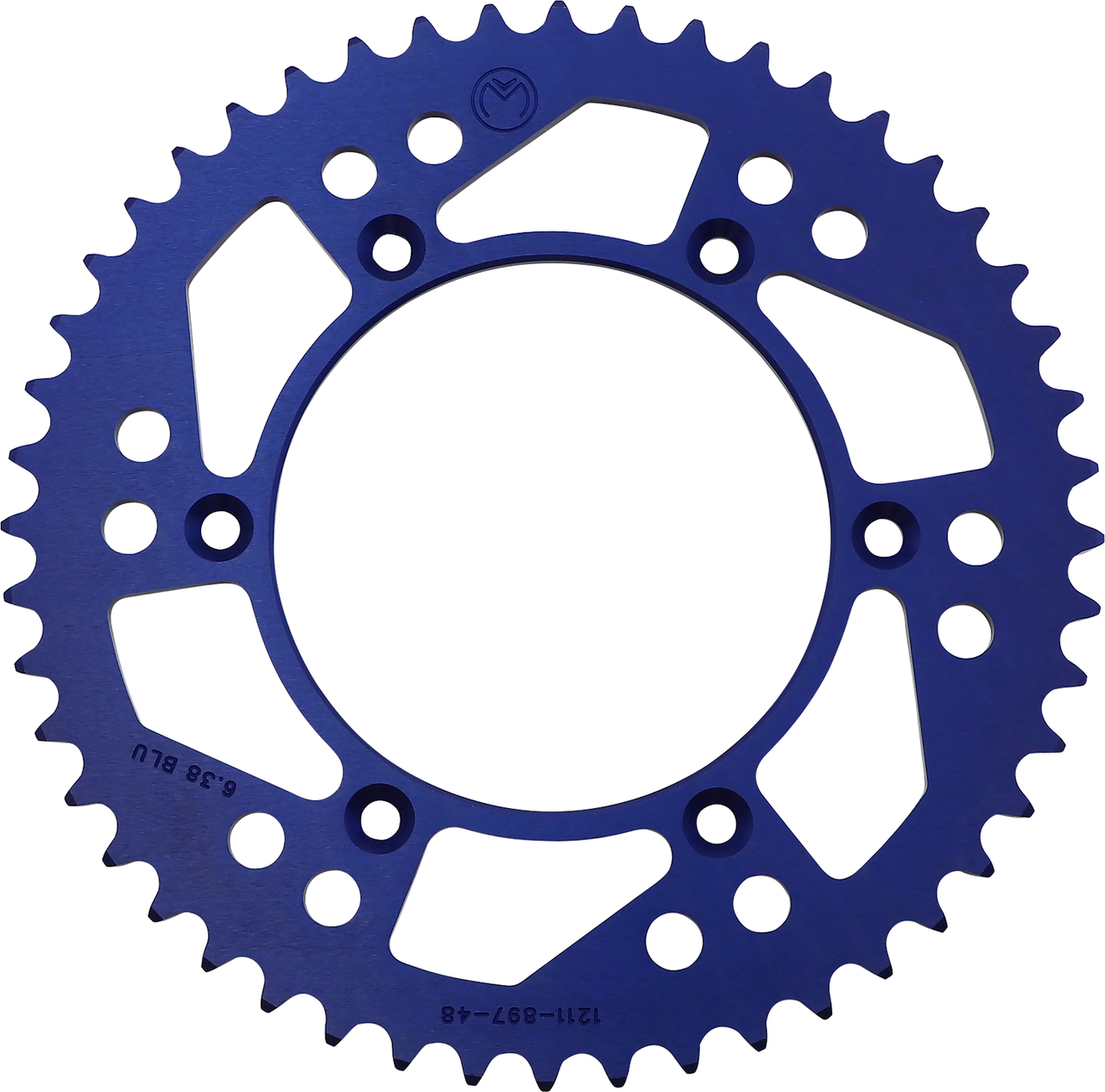 MOOSE OFFROAD Rear Sprocket - Aluminum - 48 Tooth - Blue - Husaberg/Husqvarna/KTM 1211-897-48-12