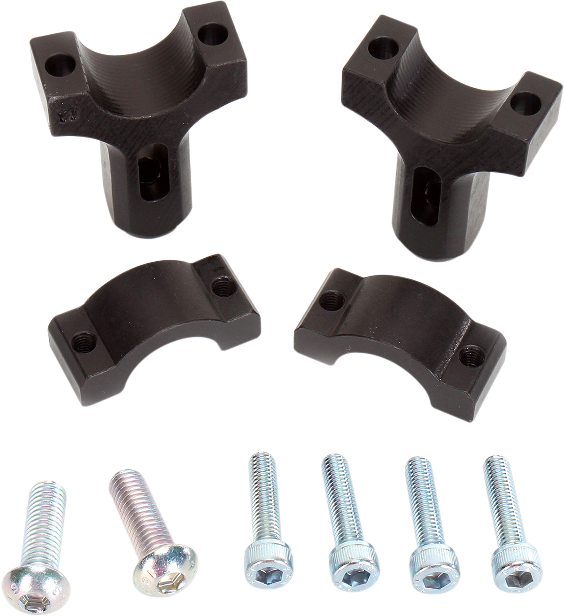 MOOSE OFFROAD 1-1/8" Mount Clamps for Aluminum Handguards - Black 50-014B