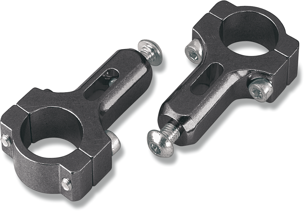 MOOSE OFFROAD Aluminum 7/8" Handguard Mount Clamps - Black 50-032B