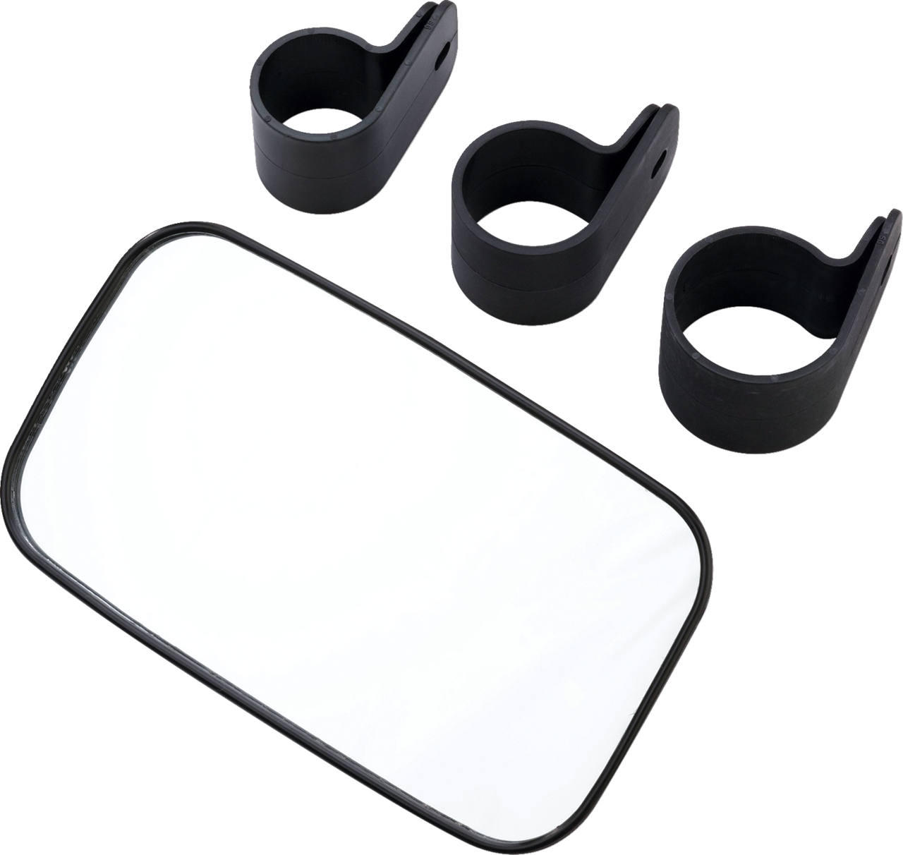 MOOSE OFFROAD Mirror - Rear/Side View - Rectangle - Black Q60-6001