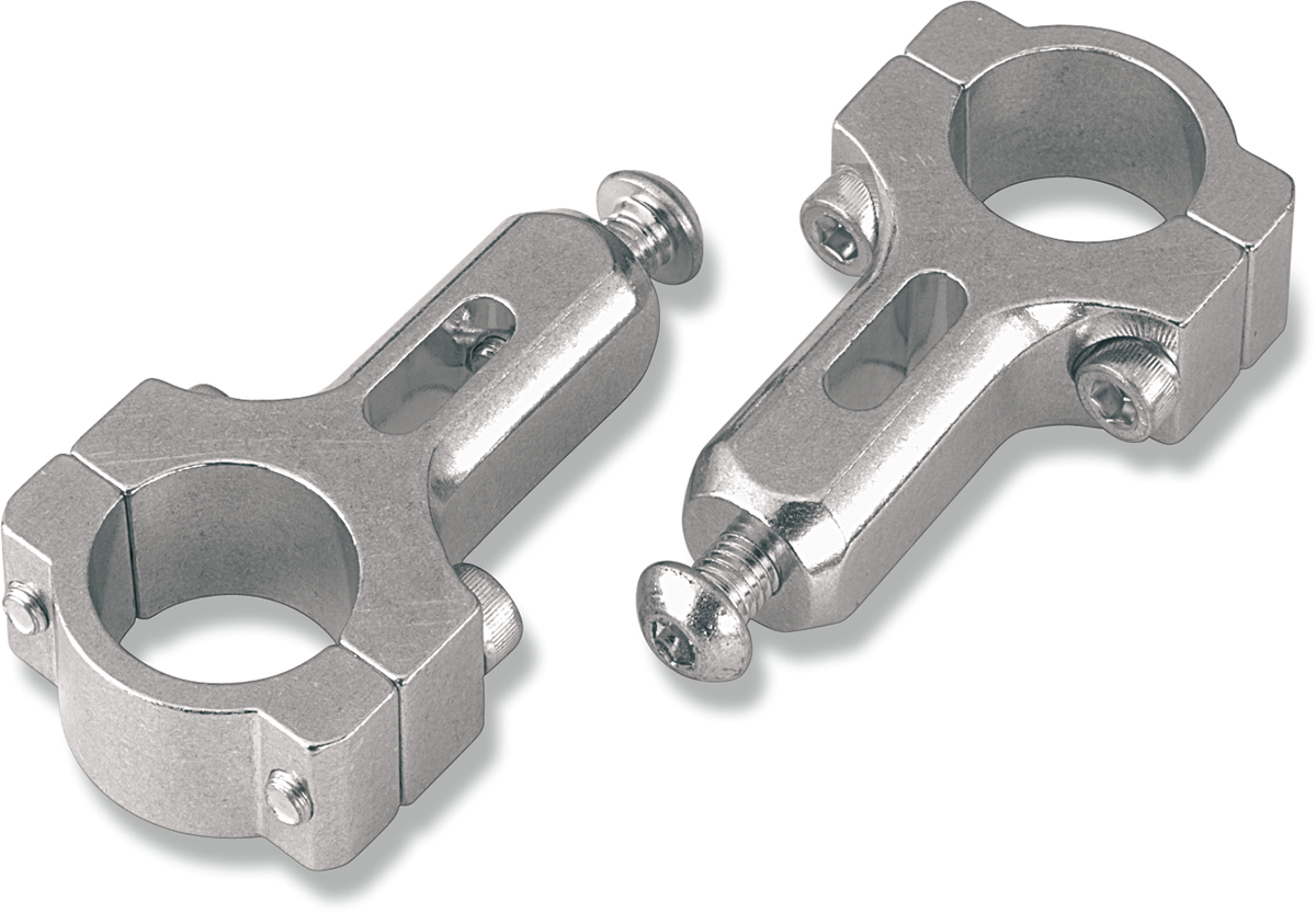 MOOSE OFFROAD Aluminum 7/8" Handguard Mount Clamps - Silver 50-032S