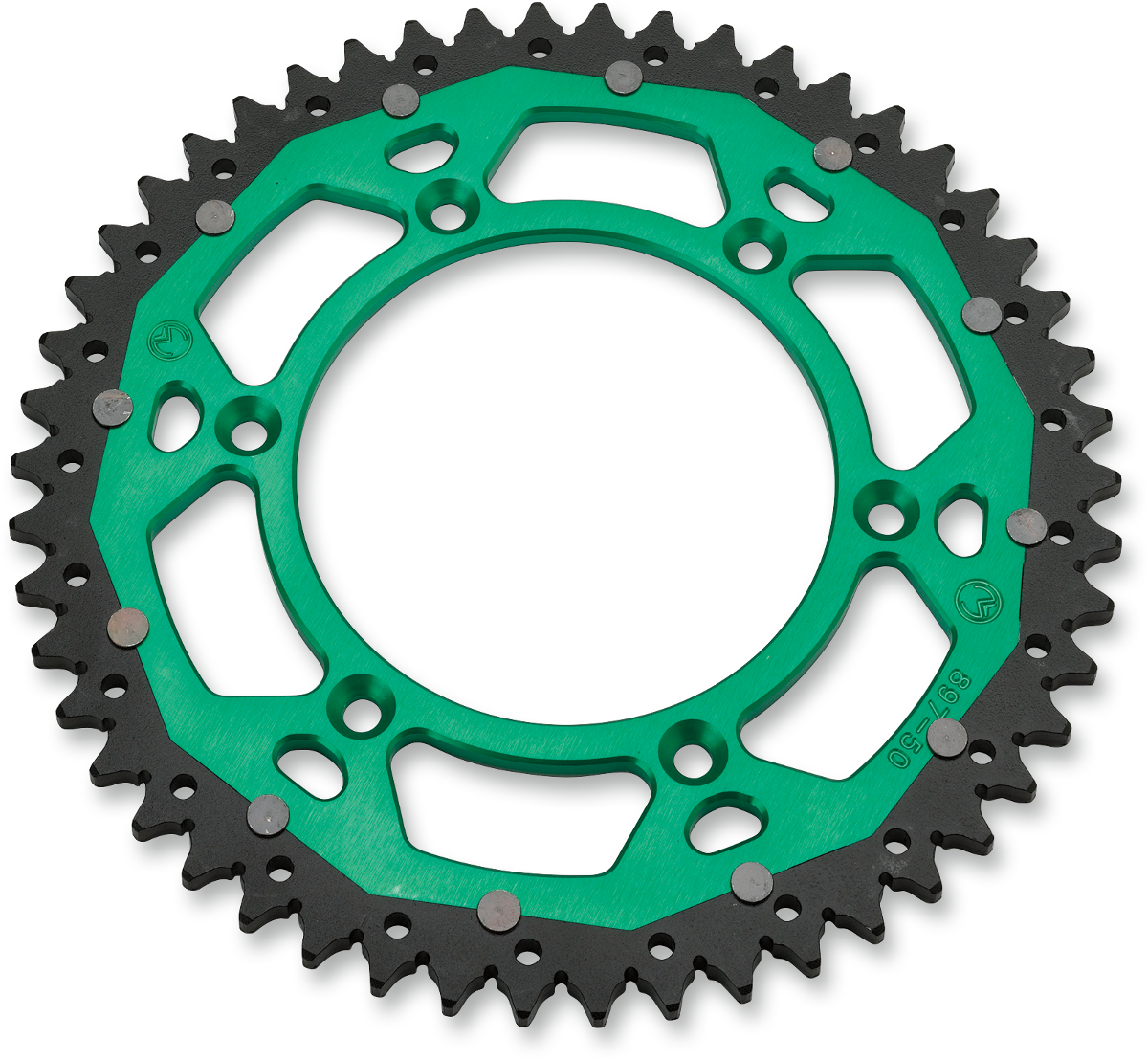 MOOSE OFFROAD Dual Sprocket - 52 Tooth - Green - Kawasaki/Suzuki 1210-460-52-15X