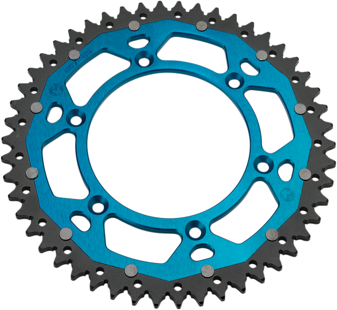 MOOSE OFFROAD Dual Sprocket - 48 Tooth - Blue - Yamaha 1210-251-48-12X