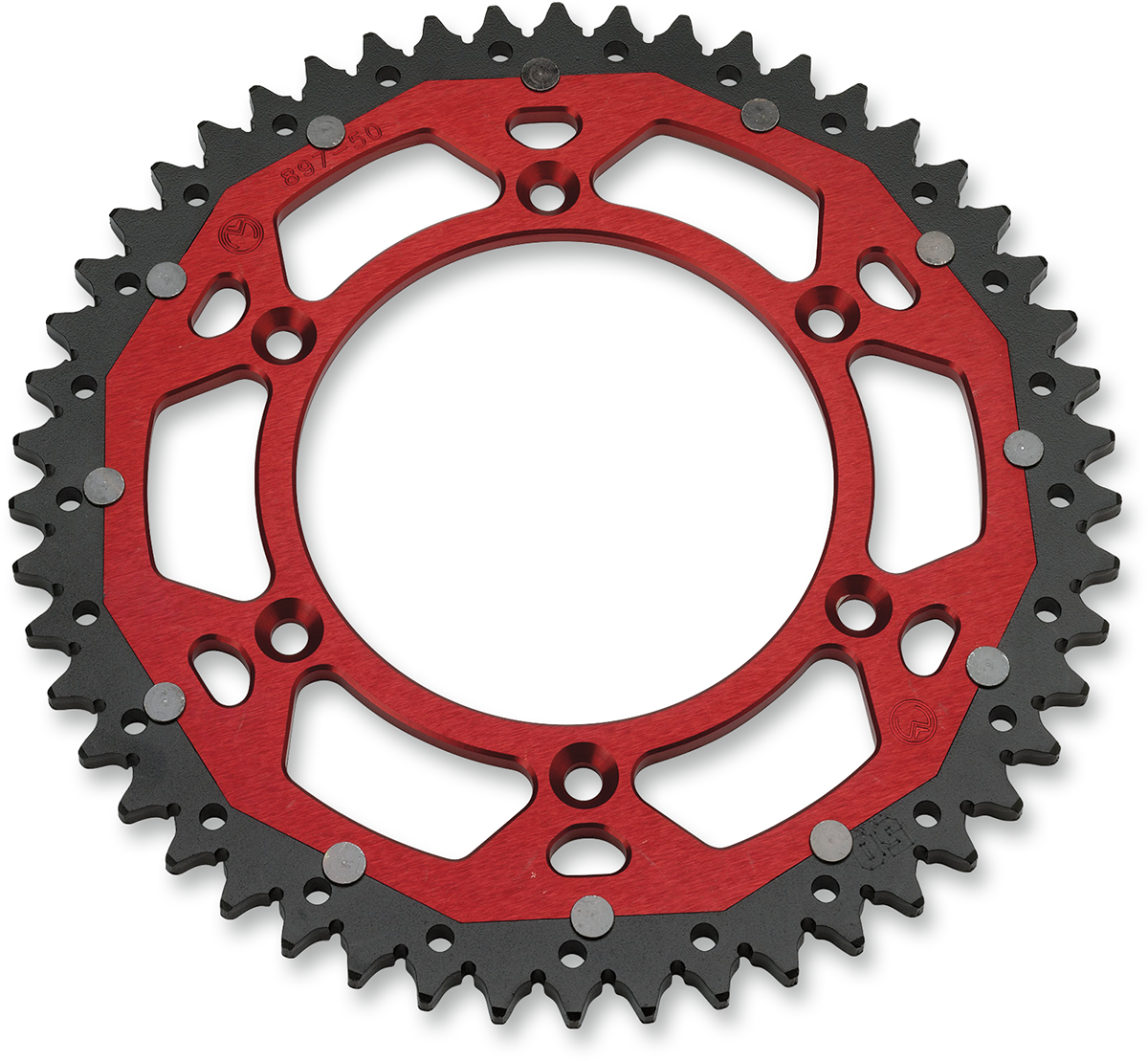 MOOSE OFFROAD Dual Sprocket - 50 Tooth - Red - Honda 1210-210-50-13X