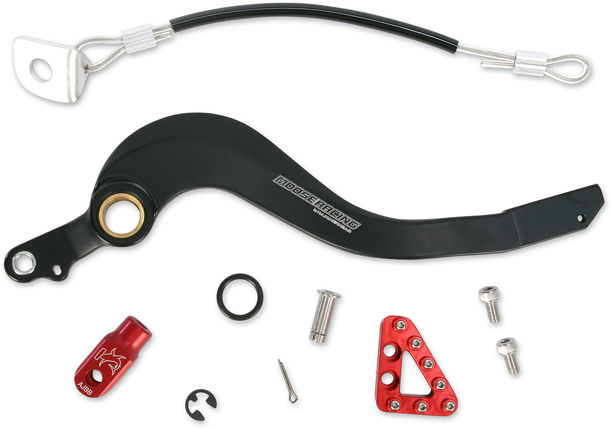 MOOSE OFFROAD Brake Pedal - Red - Honda 82-0104-21-11
