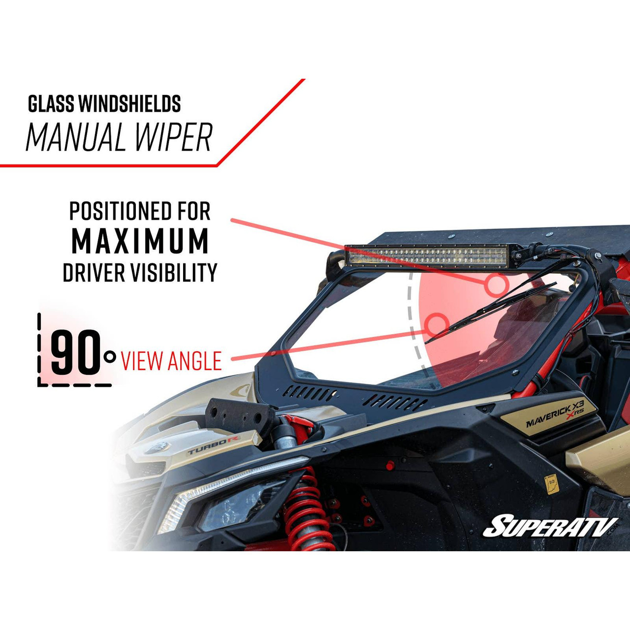 Can Am Commander Glass Windshield | SuperATV