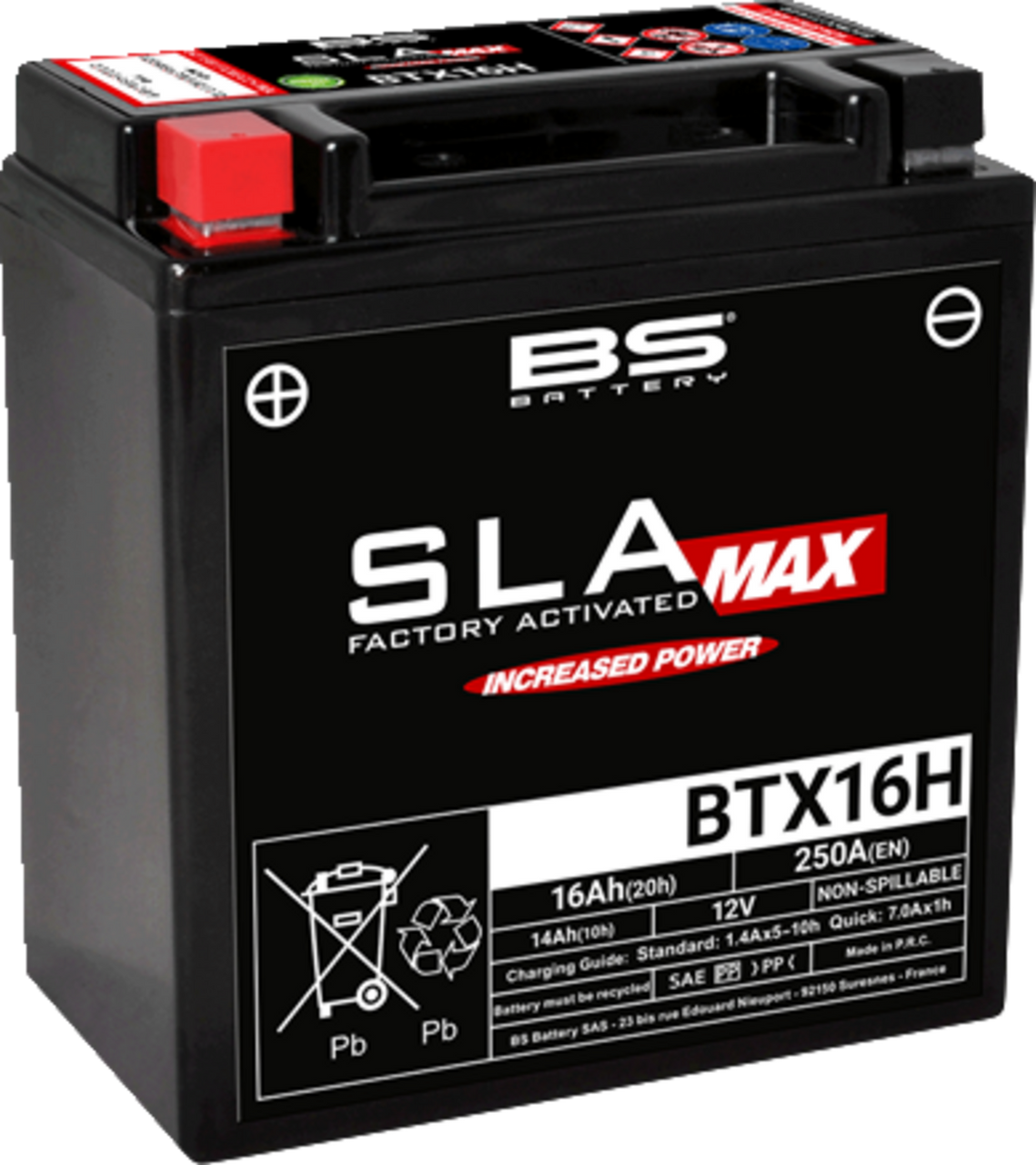 BS BATTERY Battery - BTX16H (YTX) 300896