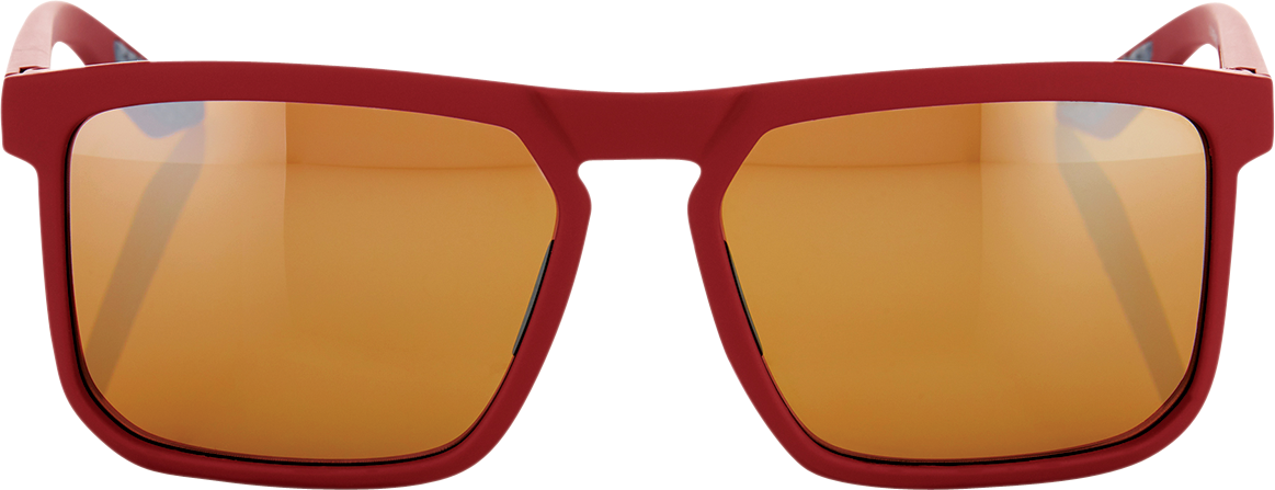 100% Renshaw Glasses - Soft Tact Crimson - Bronze Lens 61038-392-73
