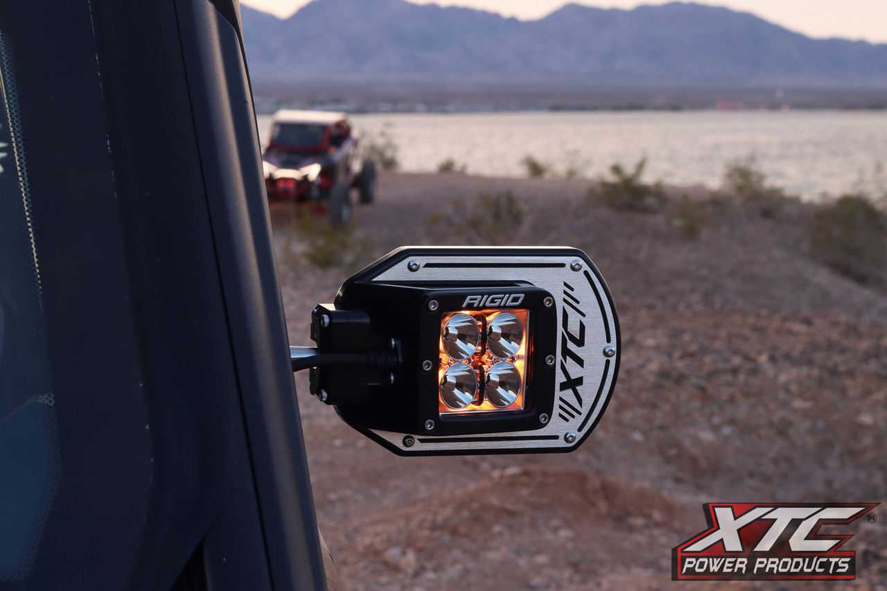 Side View Mirror Kit Six12 Lit Pol