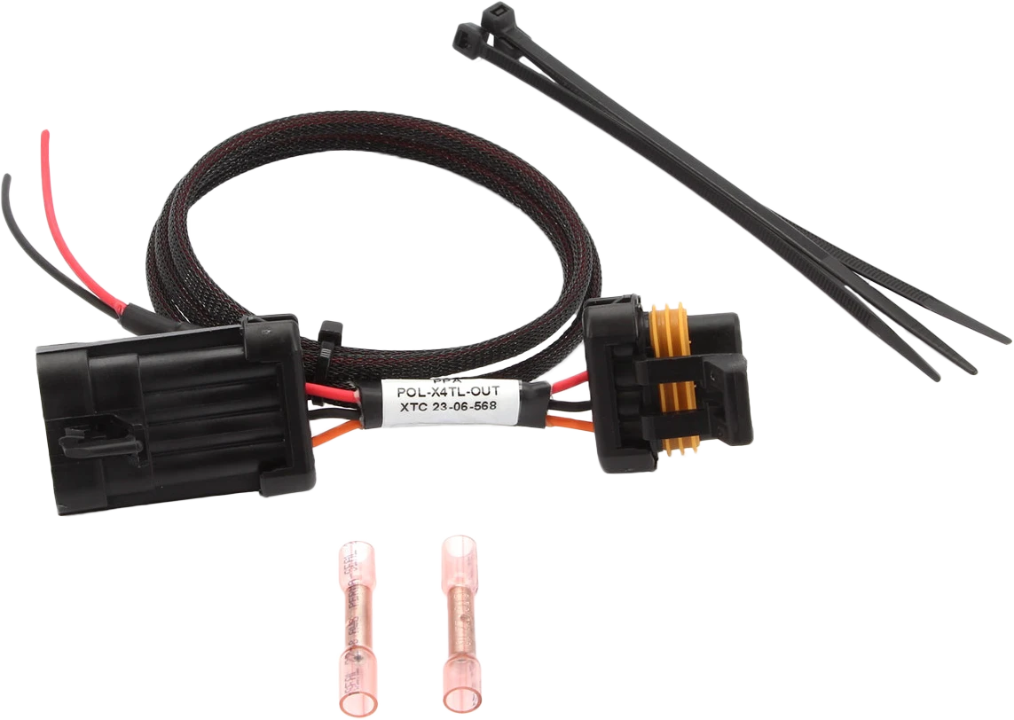 Tail Light Power Harness Lic. Plate & Whip Lights Pol