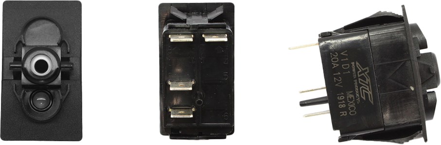 Dash Switch Body Momentary Blue Bottom