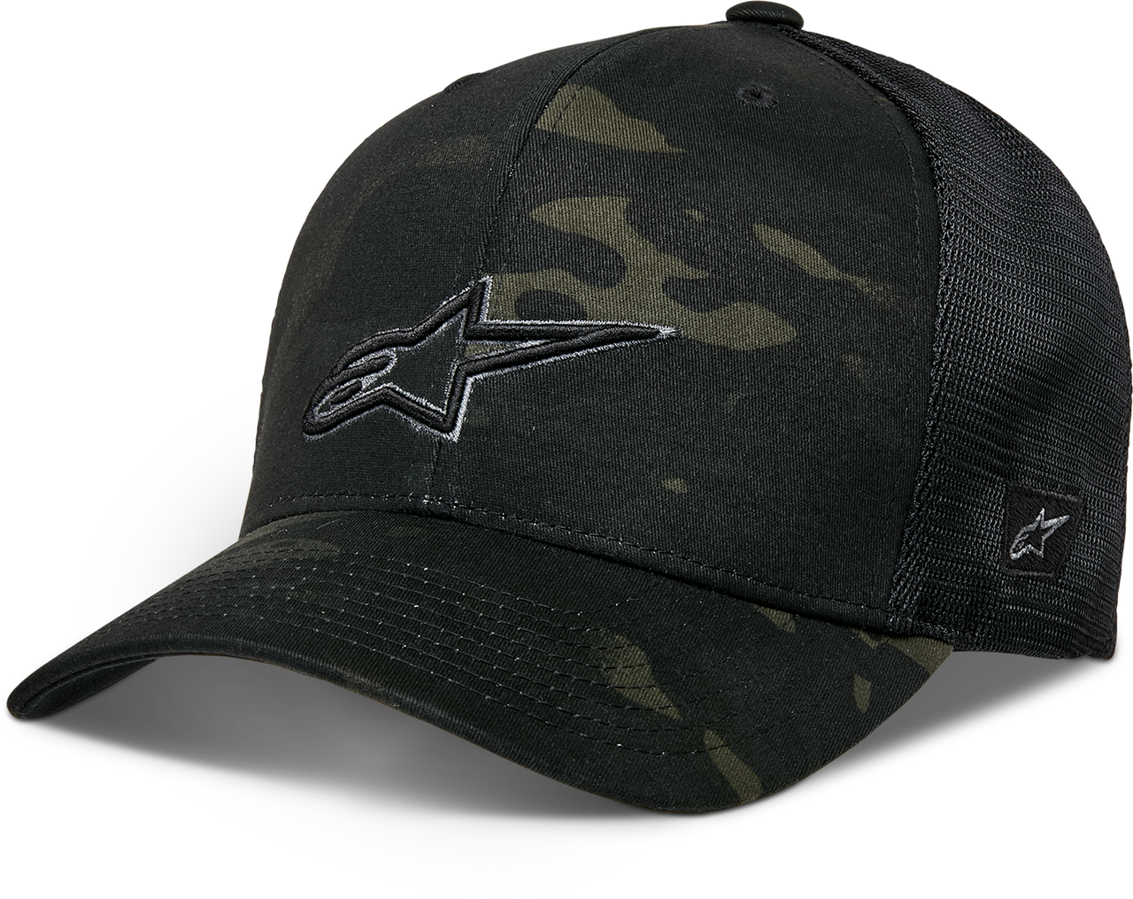 Recon Camo Trucker Hat Black Camo