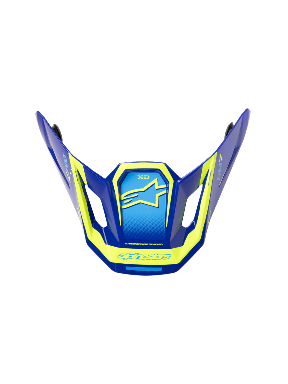 Sm7 Deed Visor Ece06 Blue/Yellow Fluo Glossy