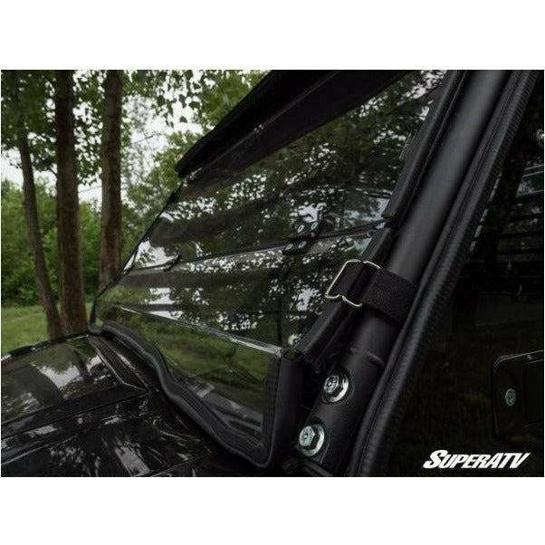 SuperATV Kawasaki Mule Pro Scratch Resistant Flip Down Windshield