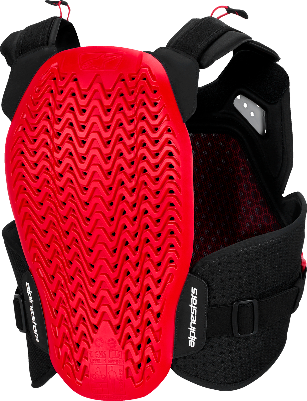 A 4 Plasma Chest Protector Blk/Red/Wht Xl/2x