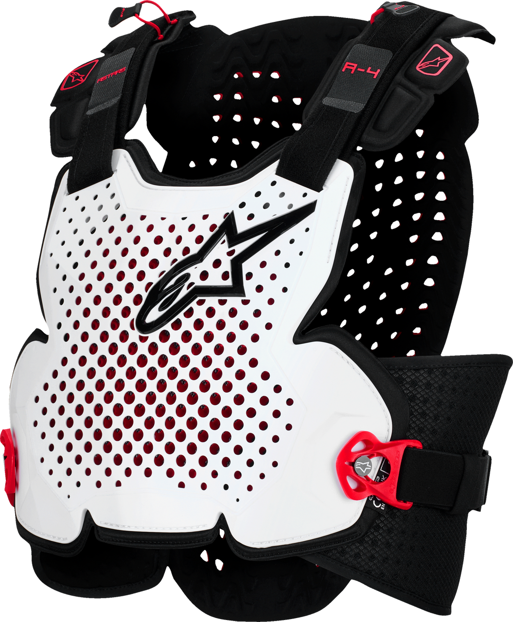 A 4 Plasma Chest Protector Blk/Red/Wht Md/Lg