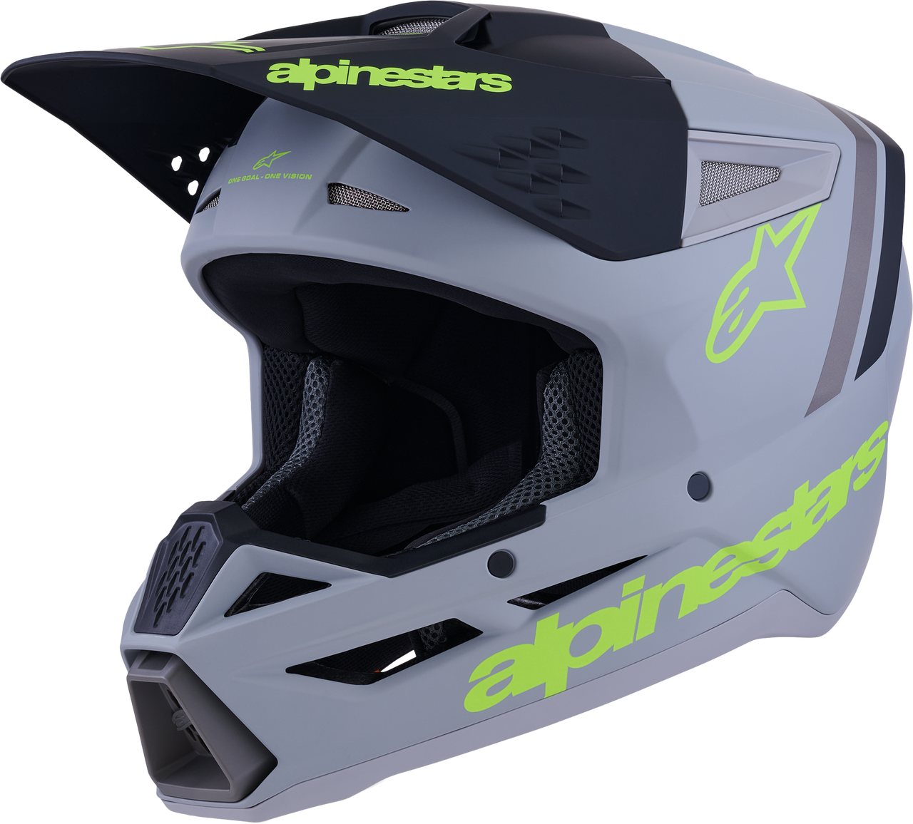 Sm3 Radium Helmet Gry/Blk/Ylw Fluo Matt Xl