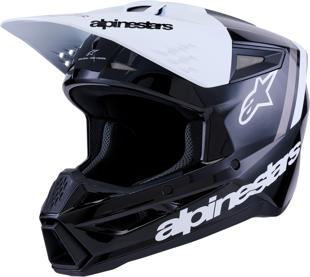 Sm3 Radium Helmet Blk/Wht/Gry Glossy 2x