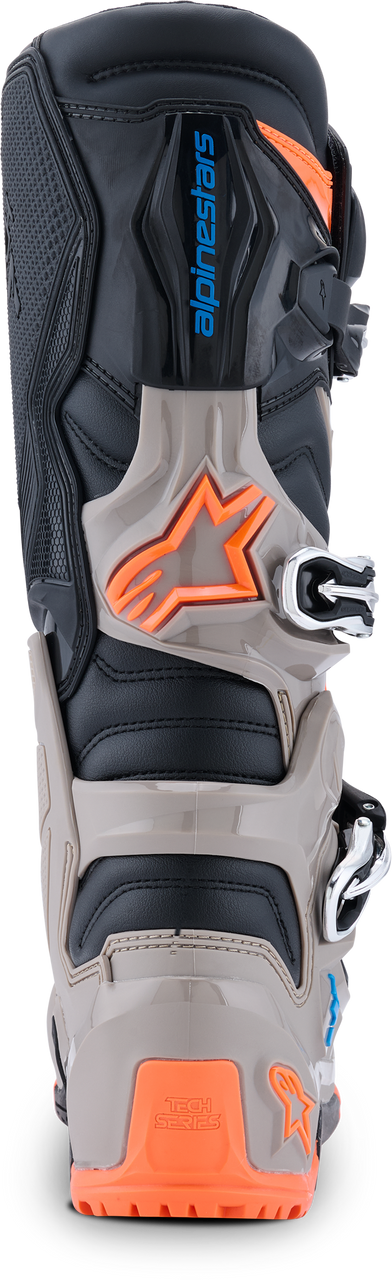 Tech 7 Enduro Blk/Warm Gry/Orange Fluo 8