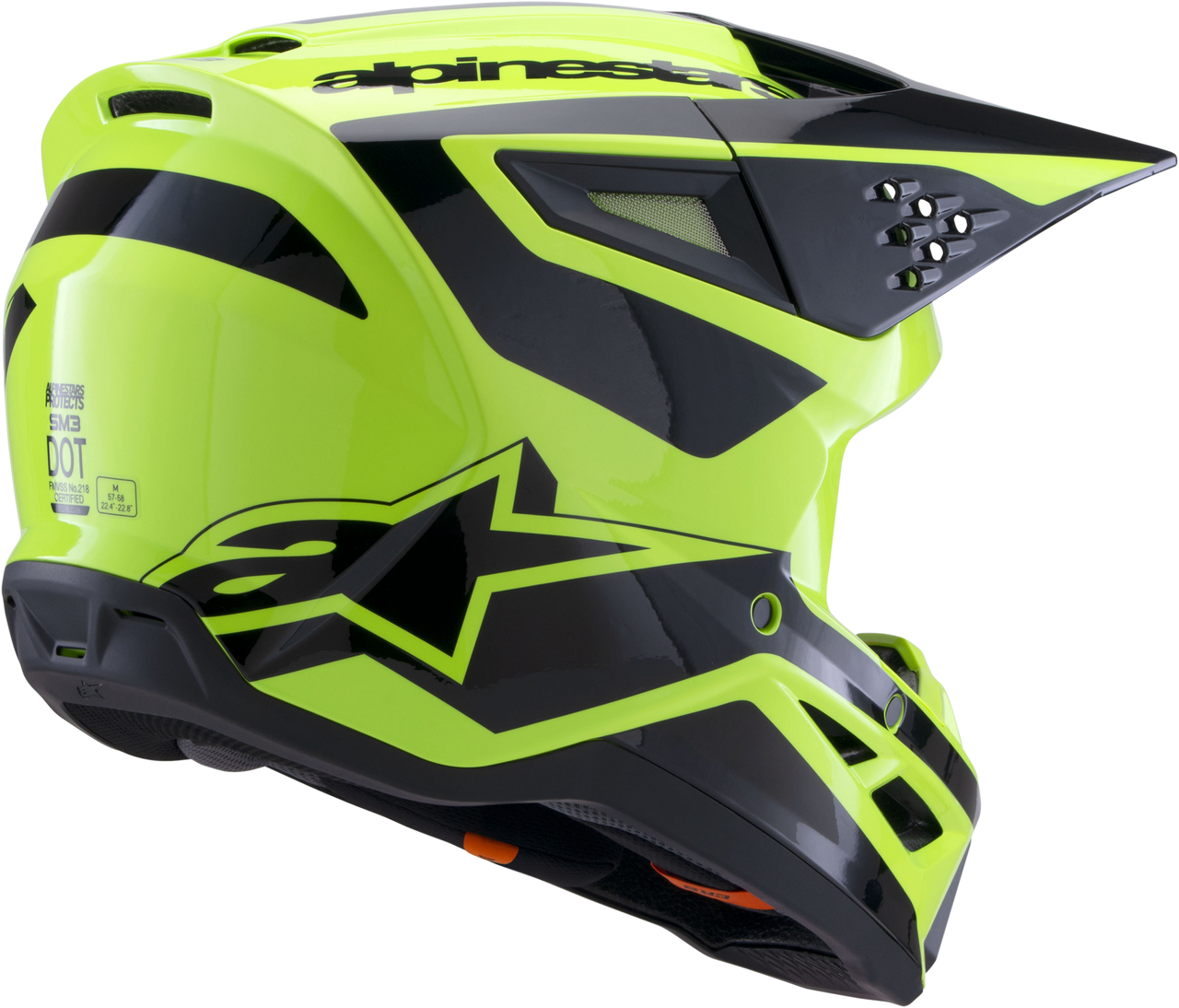 Sm3 Heat Helmet Yellow Fluo/Black Glossy 2x