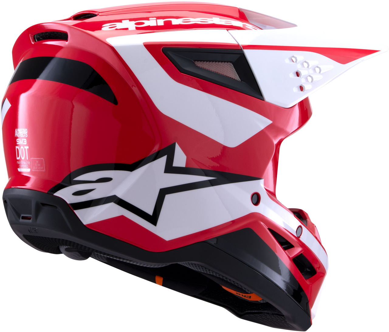 Sm3 Heat Helmet Red/White/Black Glossy 2x
