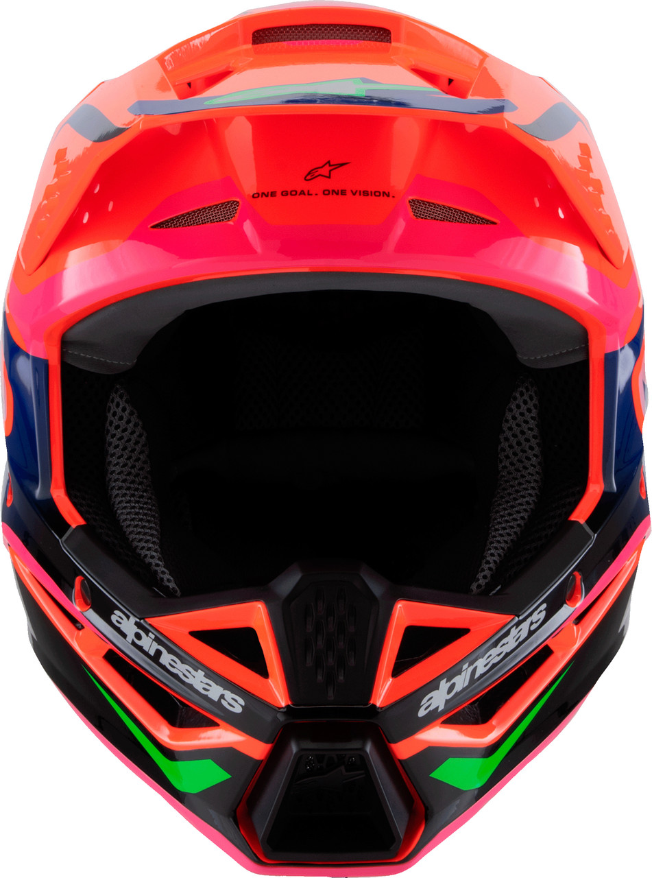 Sm3 Youth Deegan Helmet Orng Flo/Prpl/Pnk Fluo Ys