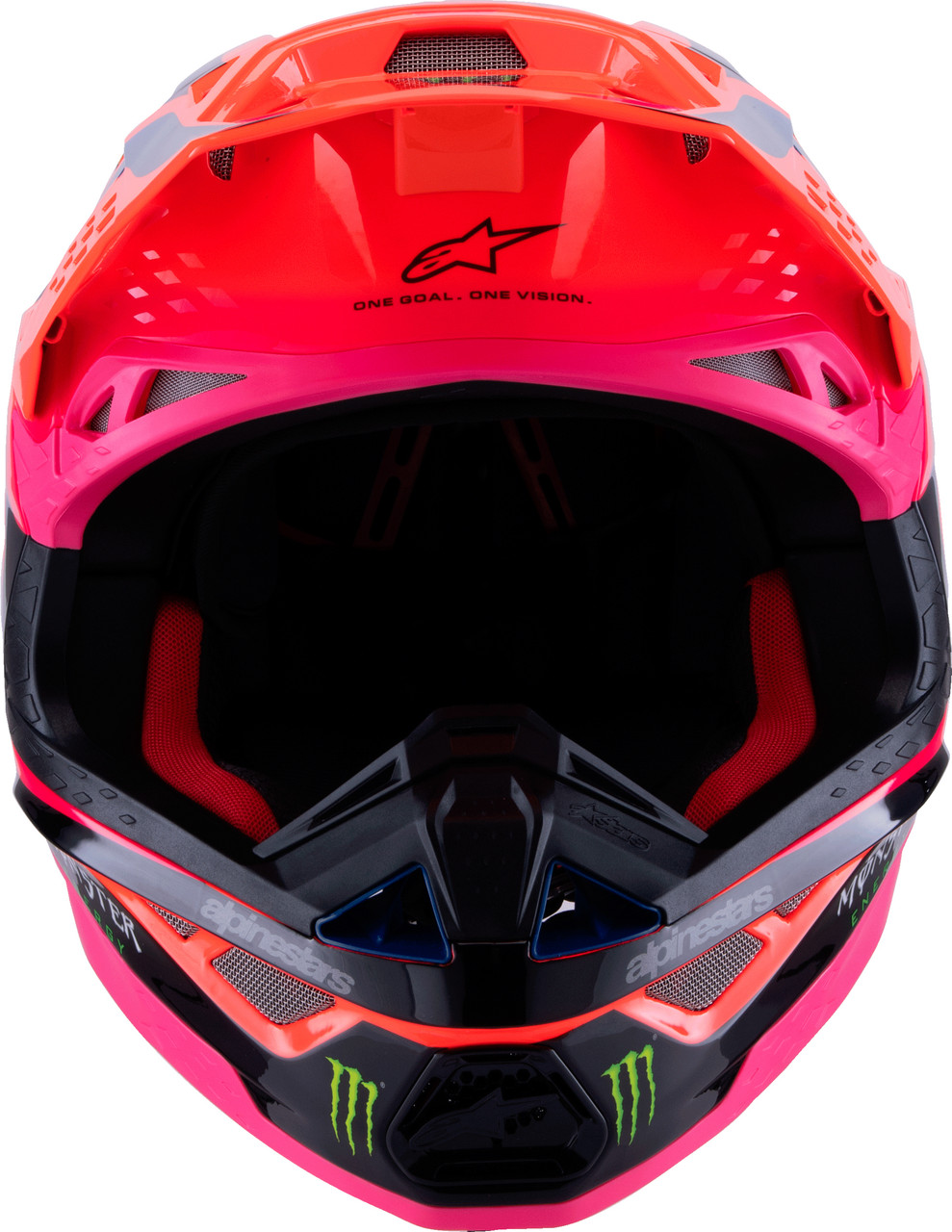S M10 Deegan Helmet Orng Flo/Prpl/Pnk Fluo Xs