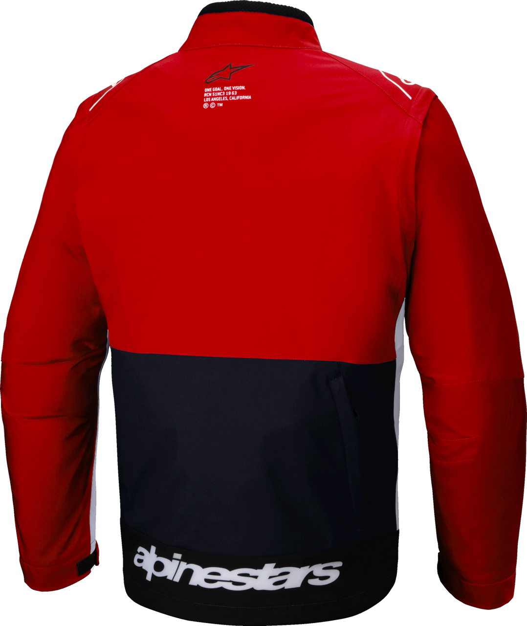 Lite Dura Softshell Jacket Black/Bright Red/White Lg
