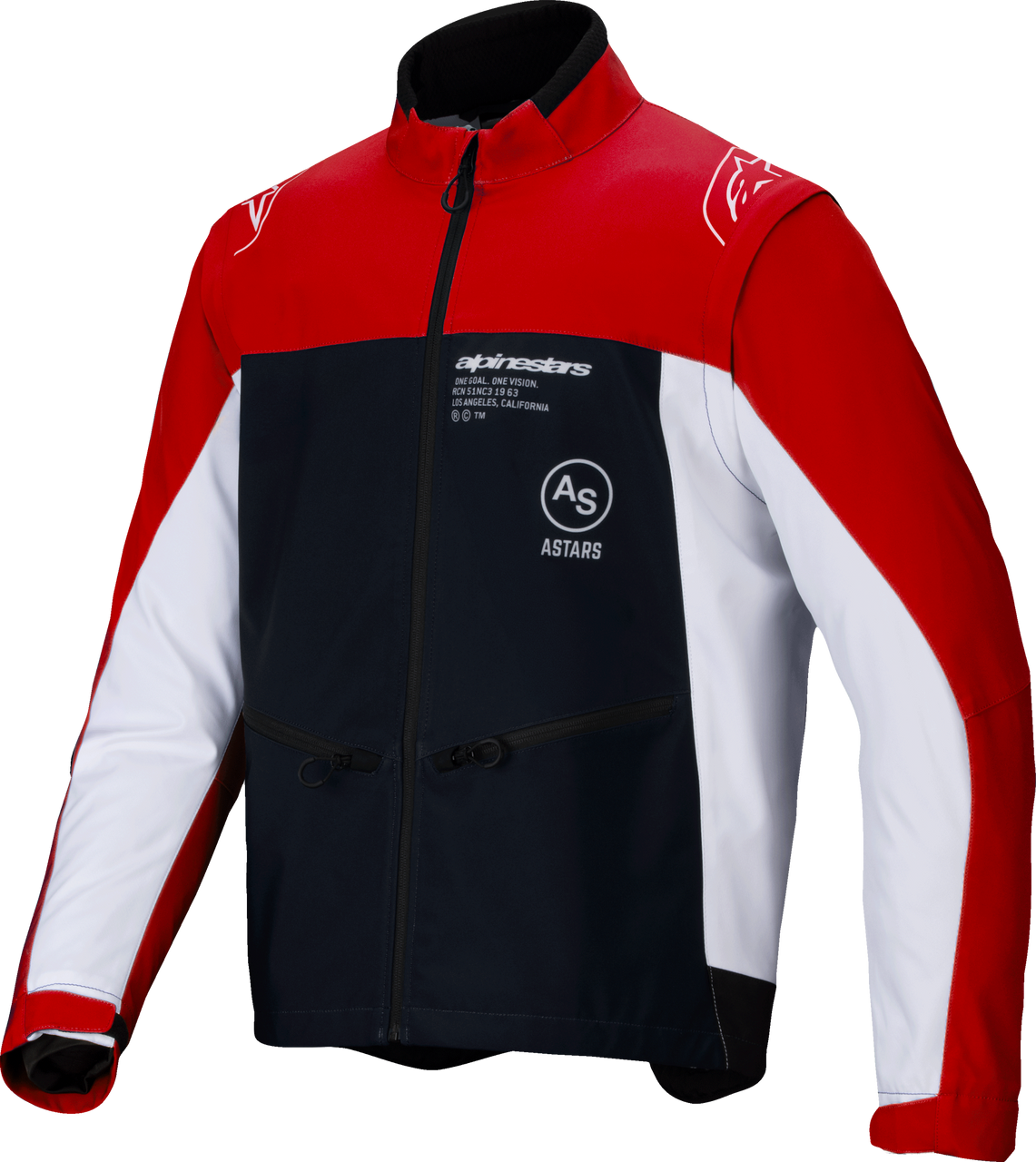 Lite Dura Softshell Jacket Black/Bright Red/White 3x