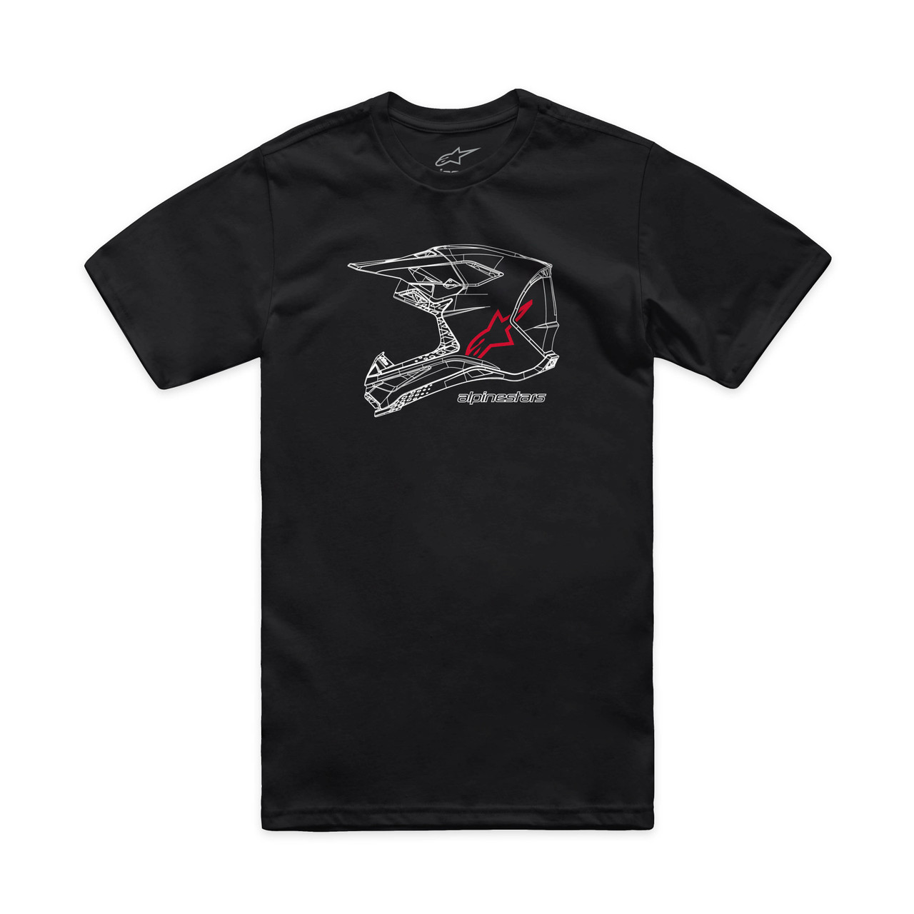 Mx Helmet Csf Tee Black Sm