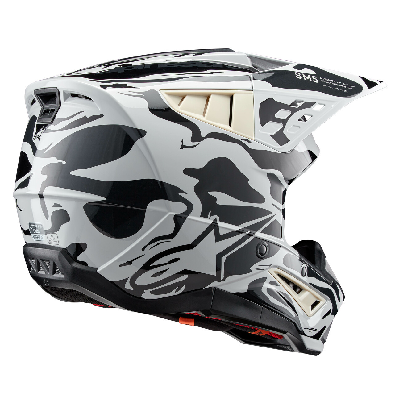 S M5 Mineral Helmet Cool Grey/Dark Grey Glossy 2x
