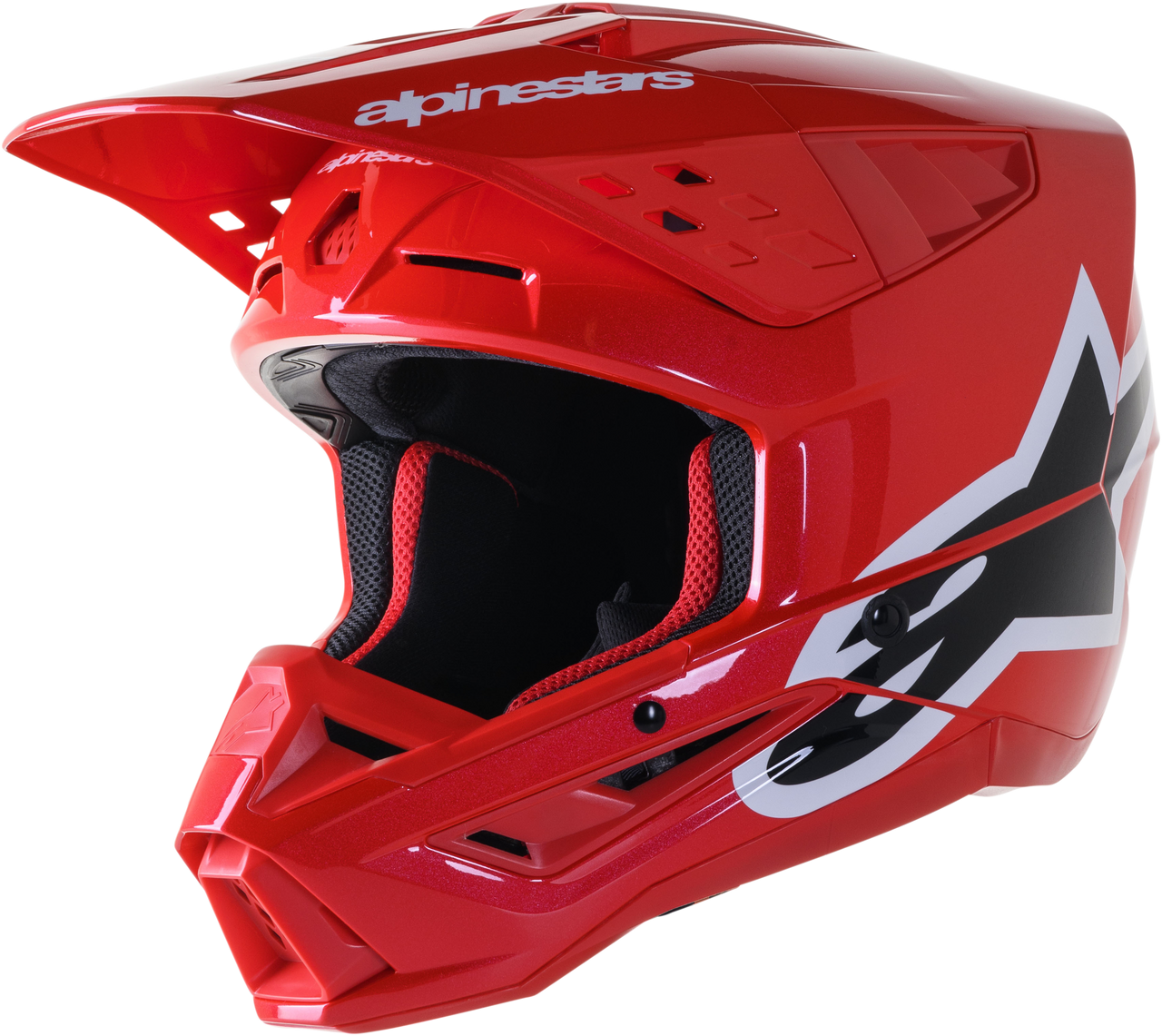 S M5 Corp Helmet Bright Red Glossy Xl