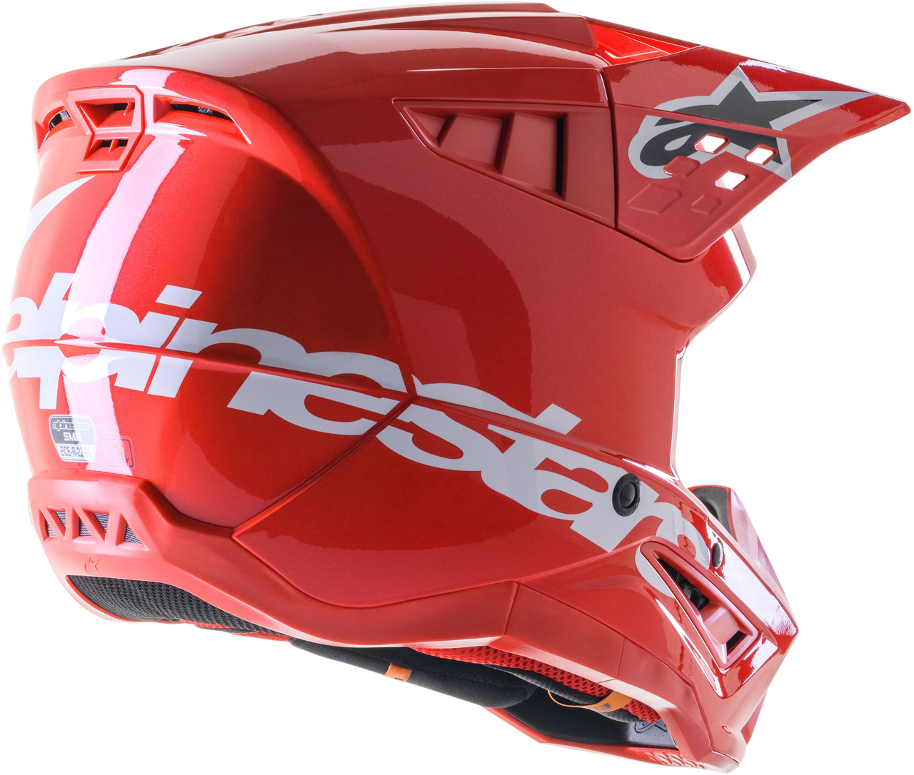 S M5 Corp Helmet Bright Red Glossy Sm