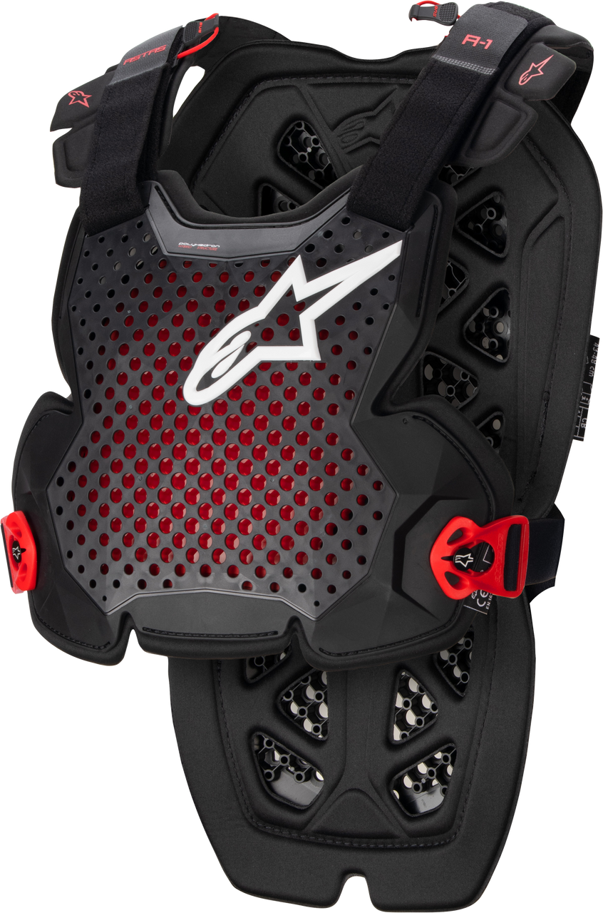 A 1 Chest Protector Anthracite/Black/Red  Xl/2x