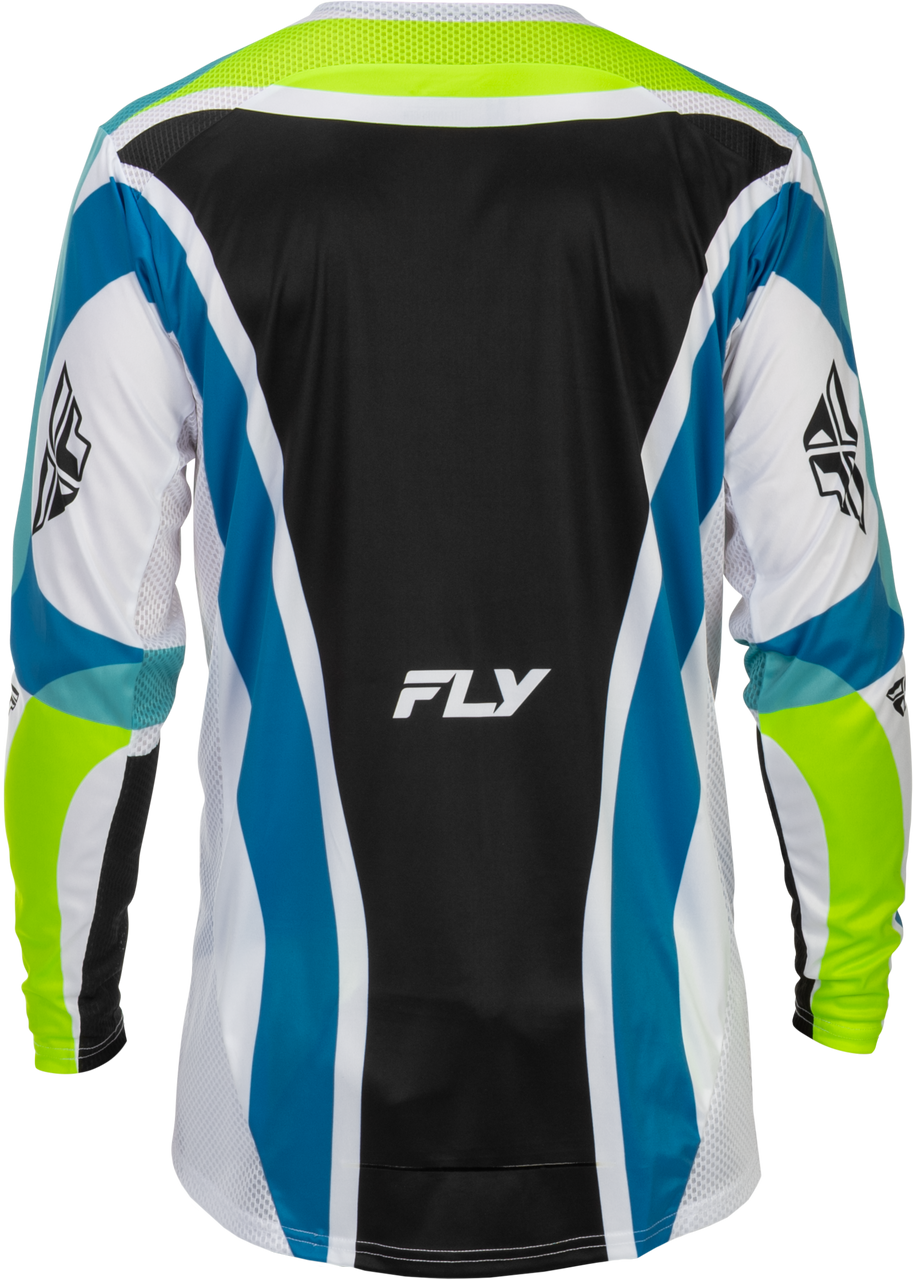 Lite Le Current Jersey White/Lime/Blue Md