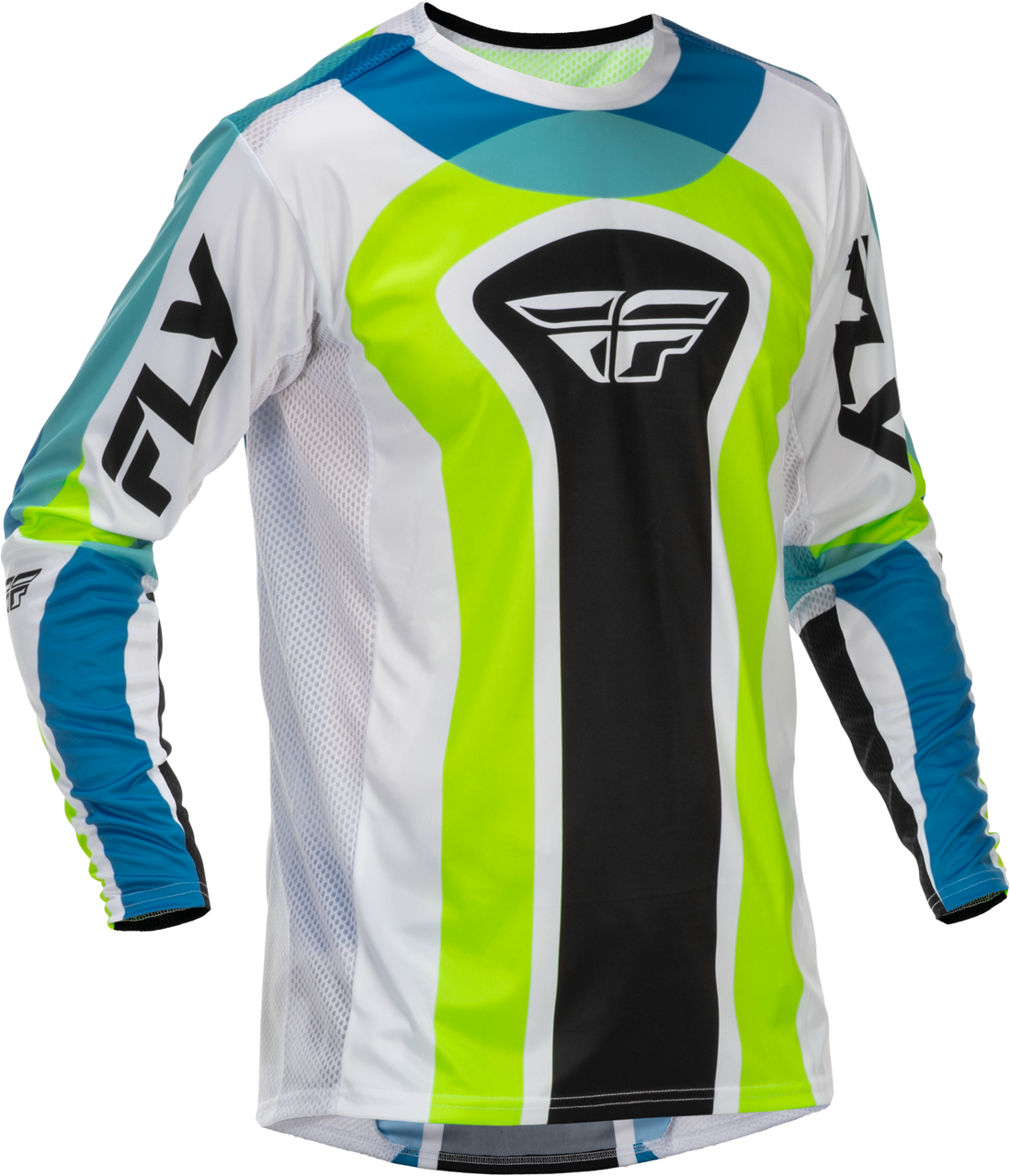 Lite Le Current Jersey White/Lime/Blue 2x