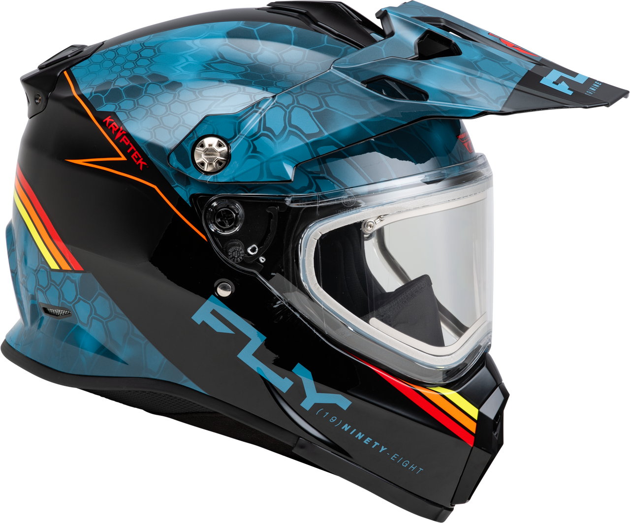 Trekker Cw Conceal Helmet Elec Shld Slate/Black/Red Xs