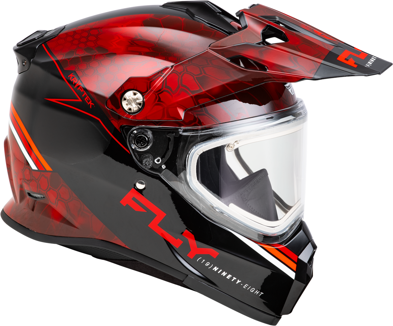 Trekker Cw Conceal Helmet Elec Shld Red/Black Sm