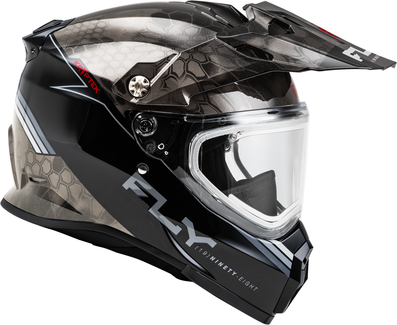 Trekker Cw Conceal Helmet Elec Shld Black/Grey/White Md