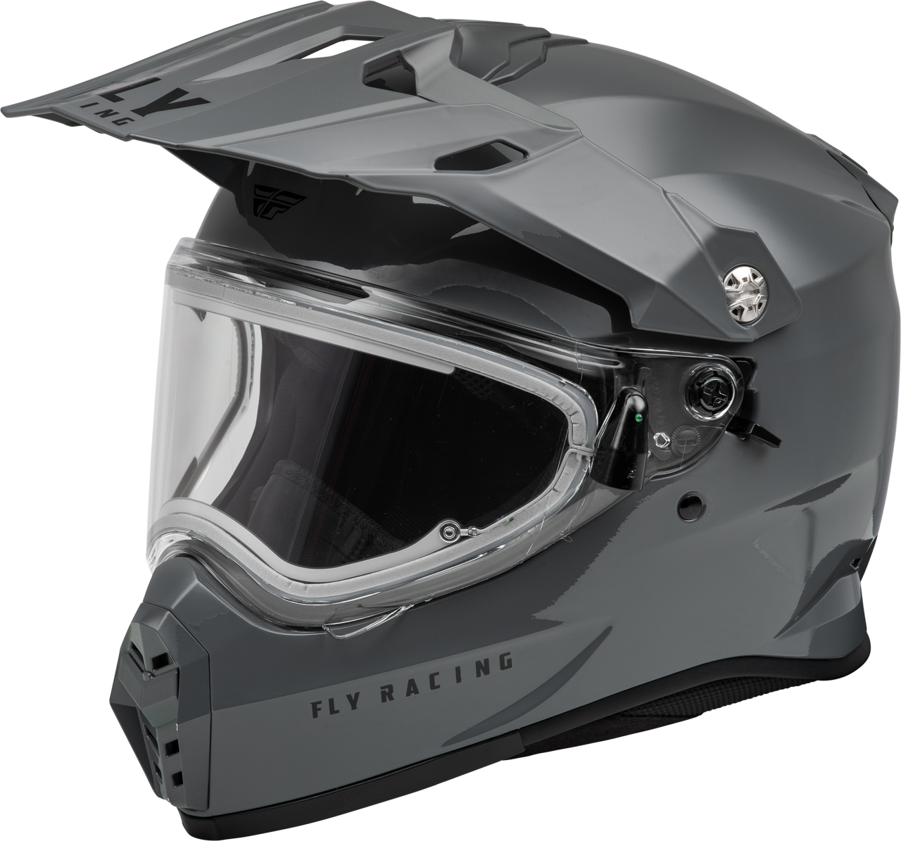 Trekker Cw Solid Helmet Elec Shld Grey Md