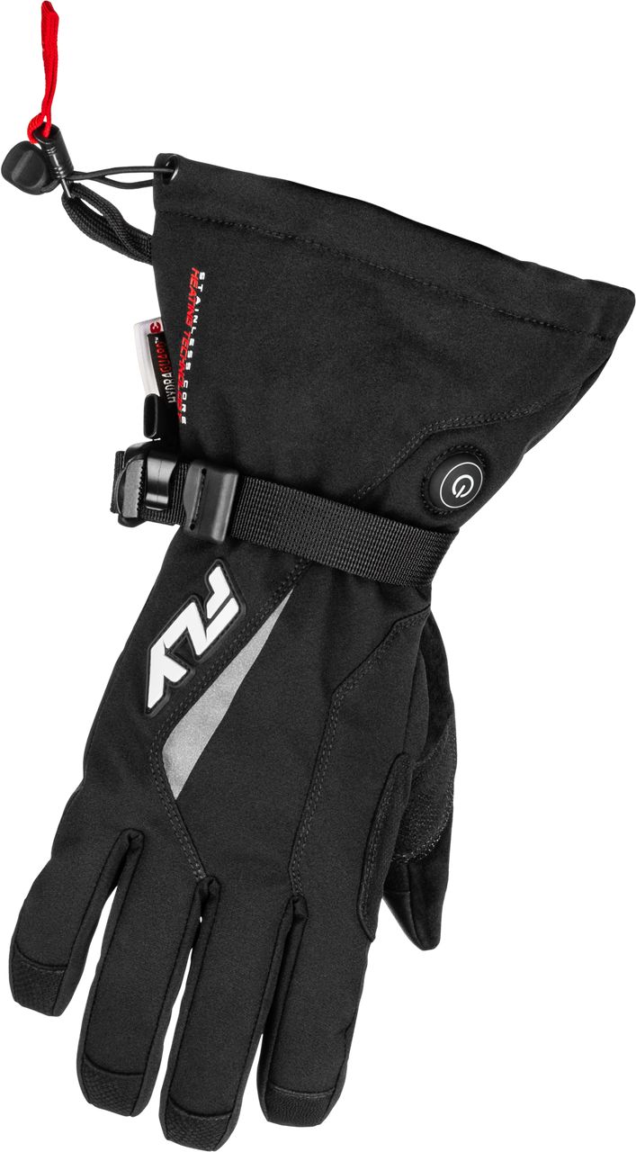 Title Heated Gauntlet Gloves Black Lg