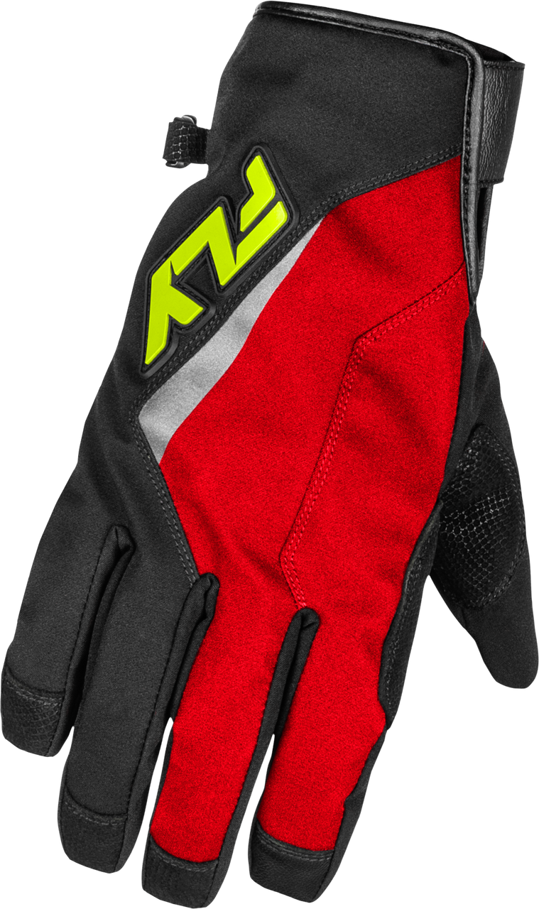 Title Long Gloves Red/Black/Hi Vis 2x