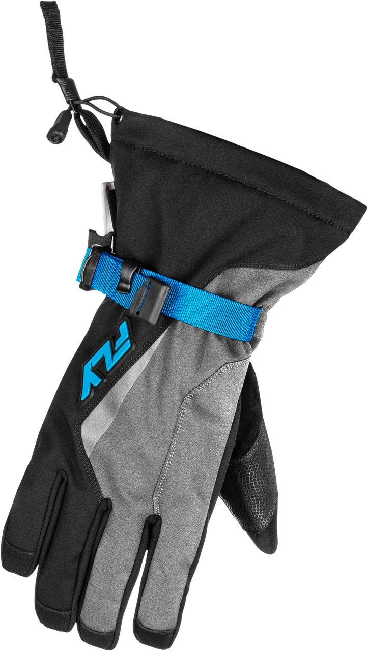 Title Gauntlet Gloves Light Grey/Black/Blue Xl