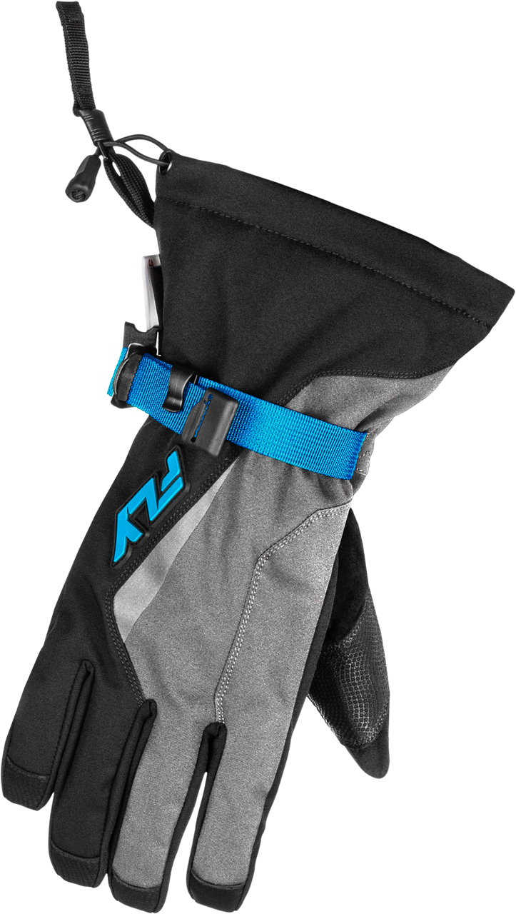 Title Gauntlet Gloves Light Grey/Black/Blue 3x