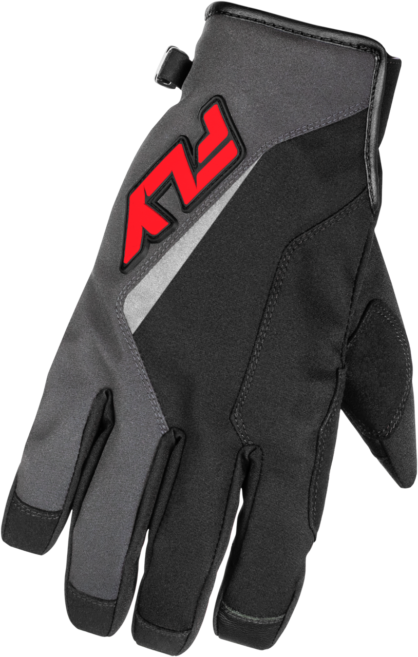 Title Gloves Grey/Black/Red Xs